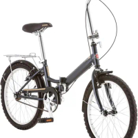 Hinge Adult Folding Bike, 20-inch Wheels, Rear Carry Rack, Carrying Bag, Multiple Colors