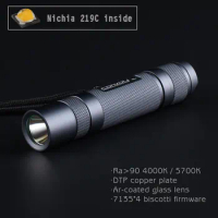 Convoy S2 Plus Flashlight Nichia 219C DTP Copper Plate Ar-coated Glass Lens Linterna LED Mini Lanterna Powerful Torch Light