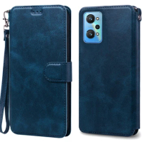 For Realme GT 2 Case GT Neo 2 5G Silicone Leather Flip Wallet Case For Realme GT 2 Pro Case For Realme GT2 Pro Phone Cover Funda