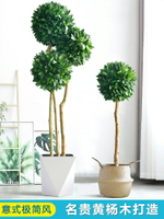 仿真植物室內大型假綠植北歐米蘭球盆栽ins風擺件客廳落地仿真樹