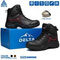 Sepatu Safety Pria Delta Cordura Tactical Military - Sepatu Boot Ujung Besi Adventure Hiking Trackin