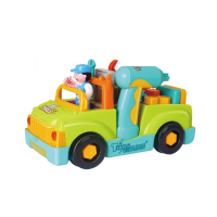 【HUILE 匯樂】正版匯樂 匯樂6109 益智電動音樂工程車 匯樂玩具 兒童玩具