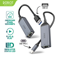 ROBOT Ethernet Adapter USB 3.0 EA20 / Type-C EA20C to RJ45 LAN Ori