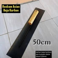 Roskam Acian Tembok 1 Tangkai Baja Karbon Permukaan Rata Paint ROSKAM BAJA KARBON 50CM