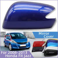 Car Door Rearview Mirror Shell Cover Housing Cap For Honda Fit Jazz GE6 GE8 GP1 2008 2009 2010 2011 2012 2013 Wing Mirror