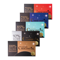 【巧克力雲莊】巧克之星厄瓜多黑巧克力75%/75%玫瑰鹽/85%/92%/100%(清真認證/嚴選頂級可可豆)