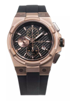 Aries Gold Aries Gold Monarch Rose Gold and Black Hi-Tech Synthetic Strap Watch