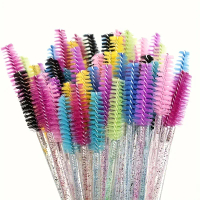 ไม้กายสิทธิ์แปรงมาสคาร่า, 30 ชิ้น, แปรงปัดขนตาคริสตัล, แปรง Spoolie, สำหรับต่อขนตาและใช้มาสคาร่า Cos