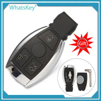 WhatsKey 3/4 Button Smart Key Shell fob Car Remote Case For Mercedes Benz A C E S Class W211 W203 W204 W205 W210 W245 W212 W221