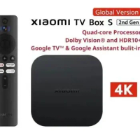 World Premiere Global Version Xiaomi Mi TV Box S(2nd Gen) 4K Ultra HD BT5.2 2GB 8GB Google TV Google Assistant Smart TV Box