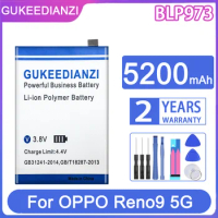 GUKEEDIANZI Replacement Battery BLP973 5200mAh For OPPO Reno 9 5G/ Pro 9pro PHM110 PGX110