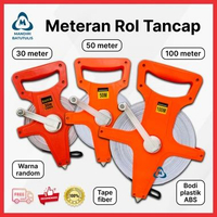 Meteran Roll Tancap 30 50 100 meter - Meteran Tanam rol - Meteran Tanah Gulung 30m