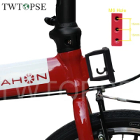 TWTOPSE Folding Bike Front Carrier Block 2 3 Holes For Brompton 3SIXTY PIKE CAMP Dahon Tern JAVA Fnhon Crius Folding Bicycle Bag