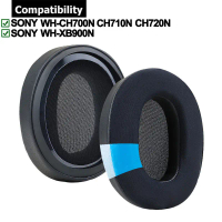 Gel Penyejuk Pad Telinga Kusyen, 1 Pasang, untuk Alat Dengar Sony WH-XB900N, WH-CH700N, WH-CH710N, W