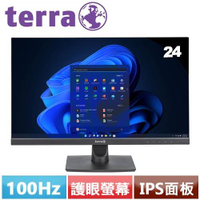 【現折$50 最高回饋3000點】        terra沃特曼 24型 2442W 不閃屏超廣角螢幕