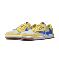 Travis Scott x W Air Jordan 1 Low OG Canary 藍黃 倒鉤 聯名款 女鞋 (22.5~25.5cm) DZ4137-700