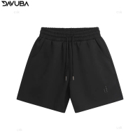 cod Quần short D trơn DAVUBA trên gối nam nữ SM088