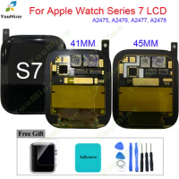For Apple Watch SERIES 7 41MM 45MM LCD Display Touch Screen Digitizer A2475, A2476, A2477, A2478 For iWatch S7 LCD