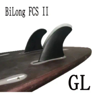 BiLong FCS II GL 2 PC-Rear Fins Performance Glass Fiber Surfboard Fins Electric Surfboard Wakeboard Skimboard Accessories