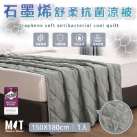 【家購網嚴選】石墨烯舒柔抗菌涼被 150x180cm(1入)