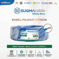 SUQMA Kabel Listrik NYAF 6 mm Biru @50m