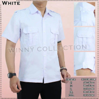 SERAGAM KEMEJA KANTOR POLOS , BAJU PNS , SERAGAM PNS , DINAS , PDH