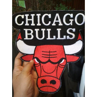 BaPatch Bordir Besar Jaket Chicago Bulls UK 25 x 26 cm