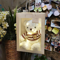 Đồ Chơi Nhồi Bông Gấu Bông, Gấu Trắng, Thú Nhồi Bông, Hộp Quà Tặng, Thích Hợp Làm Quà Sinh Nhật Bạn 