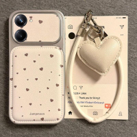 Casing For Vivo Y03 Y03t Y18e Y18 4G Y28S 5G V2332 Cute Love Heart Phone Cases Luxury TPU DustProof