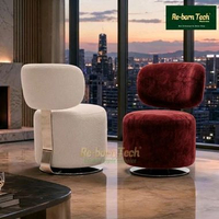 Re-born Tech Italian Sofa 1 Seater Single Planetary Kursi Santai Terbaru Dengan Rangka Besi Dan Stai