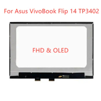 14 inch For Asus VivoBook Flip 14 TP3402 LCD Display Touch Screen Digitizer Assembly For ASUS TP3402Z TP3402ZA Replacement Part