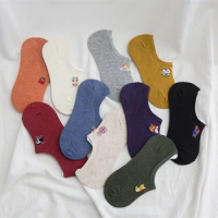 DHL 100pair Cotton Shallow Mouth Invisible Socks Short Socks Couple boat socks Ankle Socks Summer