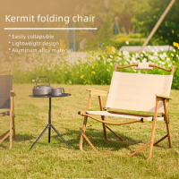 Tryhomy Outdoor Camping Kermit Chair Portable Folding Armchair Aluminium Alloy Leisure Fishing Picnic Lightweight Chair New