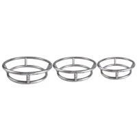 Stainless Steel Round Diameter 23/26/29cm For Pot Gas Stove Fry Pan Ring Rack Double Shelf Holder Wok Rack Kitchen Supplies