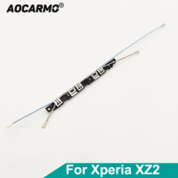 Aocarmo For Sony Xperia XZ2 H8216 H8266 H8276 H8296 Wifi Wire Antenna Signal Connector Flex Cable With Bracket Radio Frequency