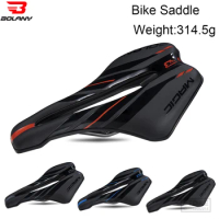 BOLANY Bicycle Saddle Mountain Road Bike Seat Silicone filled PVC Leather Surface Shockproof MTB Cycling Accessories