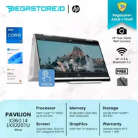 HP Pavilion x360 14-EK1006TU Silver [Intel Core i7-1355U 16GB 512GB 14"FHD IPS FlipTouch Intel Iris 