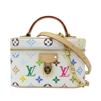 【二手名牌BRAND OFF】LOUIS VUITTON LV 路易威登 白彩 原花帆布 LV x TM Vanity Chain Pouch 兩用包 M13662