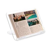 Acrylic Book Stand Acrylic Transparent Stand Holder For Reading Adjustable Support Supplies For Ereader Tablet Book And Laptop