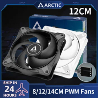 ARCTIC P12MAX 8cm/12cm/14cm Case Fan PWM 2800RPM Large Air Volume CPU Cooling Fan 12V 4Pin Low noise PC Computer Case Cooler
