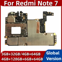 Motherboard for Xiaomi Redmi Note 7, Fully Tested Mainboard, with Google Playstore Installed, 32GB, 64GB, 128GB, Global ROM
