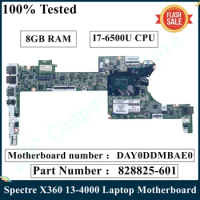 LSC Refurbished For HP Spectre X360 13-4000 Laptop Motherboard 828825-001 828825-601 DAY0DDMBAE0 With SR2EZ I7-6500U CPU 8GB RAM