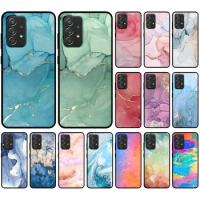 Silicone Case For Samsung Galaxy Note 8 9 S10 S9 S8 S7 S6 S10e Plus Edge 5G Custom Pink Gold Petal Vintage Marble Printing Cover