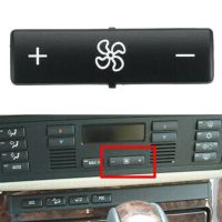Penukaran untuk panel kawalan penghawa dingin (A/C) BMW E53 E39 M5, penutup butang kelajuan kipas