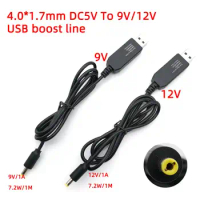 USB Boost Wire DC 5V to 9V 12V DC Jack 5.5x2.1mm 5.5*2.5 Mobile Phone Power Supply Step up Power Module Converter Cable Cord