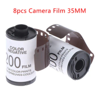 8Pcs/Roll Colorful Negative Camera Film 35MM Camera ISO SO200 Type-135 Color Film