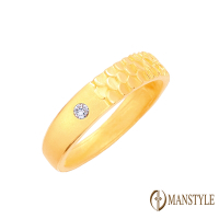MANSTYLE 尊龍不凡-女 黃金戒指 (約1.06錢)