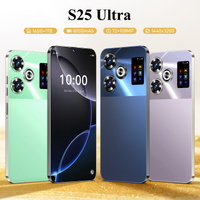ศัพท์สมาร์ทโฟนขายดี S25 Ultra ศัพท์แอนดรอยด์ใหม่เอี่ยม 16+1T ศัพท์มือถือ