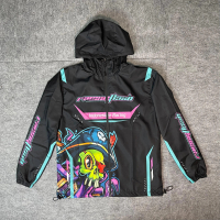 JAKET RACING FLASH BAHAN PARASUT/JAKET RACING Waterproof BAHAN PARASUT Tebal