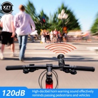 120db Electric Bicycles Horn Loud Bike Bell With Warning Sound Bike Horns With Warning Sound And Battery For Kids Scooters Bikes